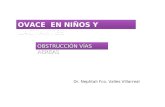 OVACE EN NIÑOS Y LACTANTES OBSTRUCCIÓN VÍAS AÉREAS Dr. Nephtali Fco. Valles Villarreal.