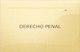 DERECHO PENAL. Es la rama del Derecho Público Interno relativo a los Delitos, Las Penas y las Medidas de Seguridad; que tienen como objetivo inmediato.