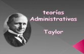 Frederick Wilson Taylor, fundador de la administración científica El intento de sustituir métodos empíricos y rudimentarios por los métodos científicos.