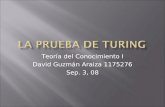 Teoría del Conocimiento I David Guzmán Araiza 1175276 Sep. 3, 08.