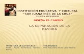 DISEÑA EL CAMBIO LA SEPARACIÓN DE LA BASURA DIRECTORA DE LA ESCUELA: Profa. María Esmeralda Gómez Palma ENCARGADO: Prof. Alejandro Arturo Lara Medina.