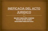 WILVER CABALLERO CONDORI Docente de Acto Juridico Universidad Andina del Cusco.