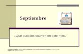Septiembre ¿Qué sucesos ocurren en este mes? Autor pictogramas: Sergio Palao Procedencia:  Licencia: CC (BY-NC-SA)