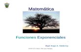 EPET Nº 3 Gral. Pico (La Pampa) Matemática Funciones Exponenciales Prof: Hugo A. Valderrey.