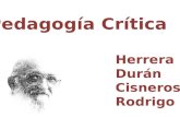 Pedagogía Crítica Herrera Durán Cisneros Rodrigo.