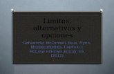 Limites, alternativas y opciones Referencia: McConnell, Brue, Flynn, Microeconomics, Capítulo 1 McGraw Hill-Irwin,Edición 19, (2012)