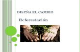 D ISEÑA EL CAMBIO Reforestación Nombre del proyecto: Reforestación Grupo: 11L Salón: C102 Nombre de la materia: Desarrollo Humano 1 Docente de la asignatura: