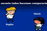 En la escuela todos hacemos comparaciones… Pepito María.