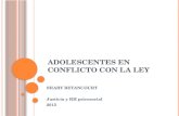 ADOLESCENTES EN CONFLICTO CON LA LEY SHARY BETANCOURT Justicia y RH psicosocial 2015.