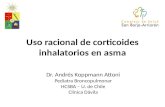 Uso racional de corticoides inhalatorios en asma Dr. Andrés Koppmann Attoni Pediatra Broncopulmonar HCSBA – U. de Chile Clínica Dávila.