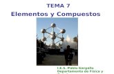 Elementos y Compuestos I.E.S. Pablo Gargallo Departamento de Física y Química TEMA 7.
