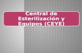 Central de Esterilización y Equipos (CEYE).  Es el servicio que recibe, acondiciona, procesa, controla y distribuye textiles (ropa, gasas, apósitos),equipamiento.