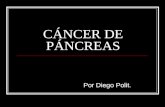CÁNCER DE PÁNCREAS Por Diego Polit.. Cáncer de Páncreas ¿Qué es? Causas Síntomas Tratamiento.