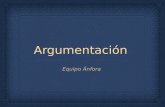 Argumentación Equipo Ánfora. Texto argumentativo.
