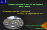 Ingeniería de Tránsito (IC-ITRA) Ubicación de Asignatura Planificación de Transporte(IC-PTRAN) DISEÑO Y CALCULO GEOMÉTRICO DE VIALES (IC-VIAL)