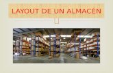 LAYOUT DE UN ALMACÉN.  Un almacén es un lugar o espacio físico para el almacenaje de bienes dentro de la cadena de suministro. Los almacenes son una.