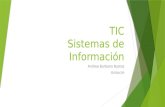TIC Sistemas de Información Andrea Burbano Bustos Unisucre.