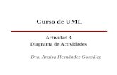 Curso de UML Actividad 3 Diagrama de Actividades Dra. Anaisa Hernández González.