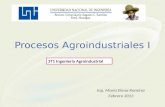 Procesos Agroindustriales I Ing. María Elena Ramírez Febrero 2013 3T1 Ingeniería Agroindustrial.