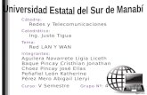 Cátedra: Redes y Telecomunicaciones Catedrático: Ing. Justo Tigua Tema: Red LAN Y WAN Integrantes: Aguilera Navarrete Ligia Liceth Baque Pincay Cristhian.