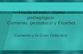 Hacia el naturalismo pedagógico: Comenio, pestalozzi y Froebel. Comenio y la Gran Didáctica.