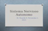 Sistema Nervioso Autonomo Dr. Ricardo A. Fernández C. 2013.