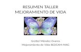 RESUMEN TALLER MEJORAMIENTO DE VIDA Grettel Méndez Ovares Mejoramiento de Vida-REDCAM-MAG.