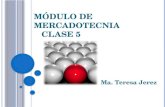 MÓDULO DE MERCADOTECNIA CLASE 5 Ma. Teresa Jerez.