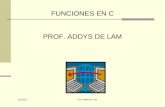 06/08/2015 FUNCIONES EN C PROF. ADDYS DE LAM Dra. Addys de Lam.