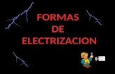 Debido a que los cuerpos se electrizan al ganar o perder electrones, existen tres formas de cómo electrizar a los cuerpos. Carga por fricción Carga por.