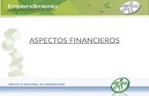 ASPECTOS FINANCIEROS. INVERSIONES FUENTES DE FINANCIAMIENTO PROYECCIONES FINANCIERAS.