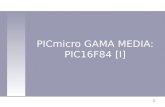 1 PICmicro GAMA MEDIA: PIC16F84 [I]. 2 PICmicro GAMA MEDIA: PIC16F84 ARQUITECTURA.