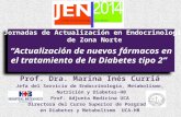 “Actualización de nuevos fármacos en el tratamiento de la Diabetes tipo 2” Prof. Dra. Marina Inés Curriá Jefa del Servicio de Endocrinología, Metabolismo,