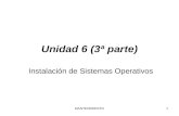 MANTENIMIENTO1 Unidad 6 (3ª parte) Instalación de Sistemas Operativos.