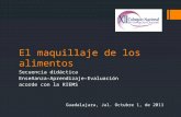 El maquillaje de los alimentos Secuencia didáctica Enseñanza–Aprendizaje–Evaluación acorde con la RIEMS Guadalajara, Jal. Octubre 1, de 2011.