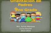 Mrs. Sylvia Márquez Curso Escolar 2015-2016. REFLEXIÓNREFLEXIÓN.