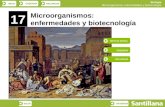 INICIOESQUEMARECURSOS Biología Microorganismos: enfermedades y biotecnología SALIRANTERIOR 17 Microorganismos: enfermedades y biotecnología NOTICIA INICIAL.