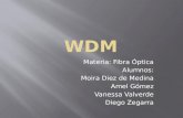 Materia: Fibra Óptica Alumnos: Moira Diez de Medina Amel Gómez Vanessa Valverde Diego Zegarra.