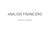 ANALISIS FINANCIERO PROGRAMA Y CONTENIDOS.