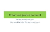Crear una gráfica en Excel Prof Samuel Olivero Universidad del Turabo en Cayey.