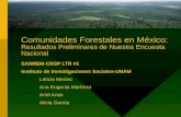 Comunidades Forestales en México: Resultados Preliminares de Nuestra Encuesta Nacional SANREM-CRSP LTR #1 Instituto de Investigaciones Sociales-UNAM Leticia.