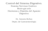 Control del Sistema Digestivo. Sistema Nervioso Entérico Brain-gut axis Hormonas y Péptidos del Aparato Digestivo Dr. Antonio Rollan Depto. de Gastroenterología.