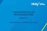 FUNDAMENTOS DE PROGRAMACIÓN SEMANA 02-B OPERADORES – CASOS PRÁCTICOS.
