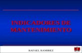 INDICADORES DE MANTENIMIENTO RAFAEL RAMIREZ. MANTENIMIENTO PREVENTIVO INDICADORES DE MANTENIMIENTO.