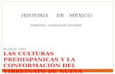 HISTORIA DE MÉXICO MAESTRA. GUADALUPE ÁLVAREZ BLOQUE UNO: LAS CULTURAS PREHISPÁNICAS Y LA CONFORMACIÓN DEL VIRREINATO DE NUEVA ESPAÑA.