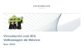 Vinculación con IES Volkswagen de México Nov. 2010 Imagen (foto, gráfico ó ilustración corporativa)