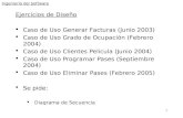 1 Ingeniería del Software Ejercicios de Diseño  Caso de Uso Generar Facturas (Junio 2003)  Caso de Uso Grado de Ocupación (Febrero 2004)  Caso de Uso.