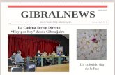 GIBRALNEWS  OUR FAVOURITE NEWSPAPER Since 2013 Nº 5 08/05/2015 La Cadena Ser en Directo. “Hoy por hoy” desde Gibraljaire.