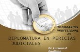 DIPLOMATURA EN PERICIAS JUDICIALES HONORARIOS PROFESIONALES Dr. Luciano F. Pagliano.