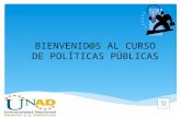 BIENVENID@S AL CURSO DE POLÍTICAS PÚBLICAS  Apreciad@s estudiant@s mi nombre es Claudia Marcela Rodríguez Rodríguez; Politóloga de la Universidad Nacional.